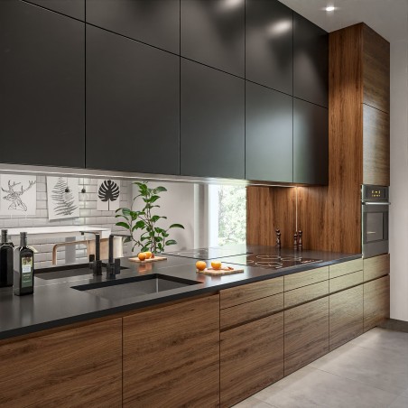 Panneaux miroirs pour la cuisine - panneau argenté - panneau argenté sur mesure