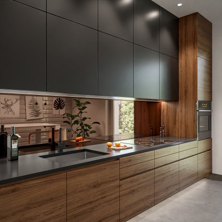 Panneaux miroir pour la cuisine - panneau décoratif - panneau sur mesure