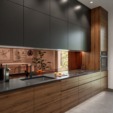 Panneaux miroir pour la cuisine - panneau décoratif - panneau sur mesure