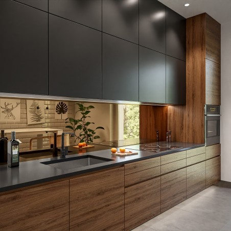 Panneaux miroir pour la cuisine - panneau décoratif - panneau sur mesure