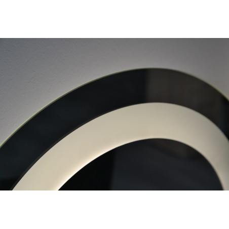 Set van twee halfronde badkamerspiegels met verlichting - KIT KORIA LED