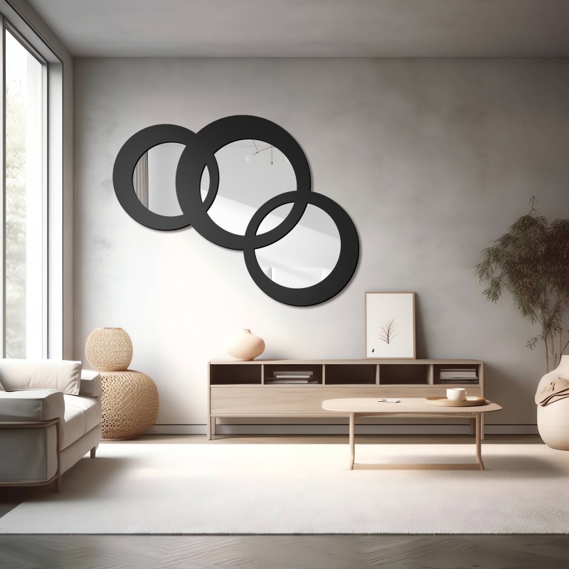 Miroir décoratif dans un cadre en mdf - EWELA - couleur du cadre au choix