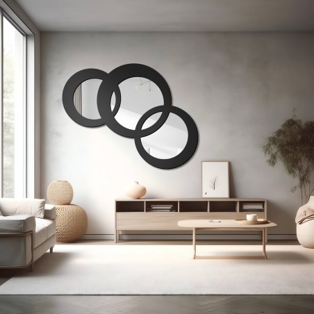 Miroir décoratif dans un cadre en mdf - EWELA - couleur du cadre au choix