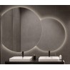 Set ronde dubbelgeslepen spiegels met verlichting - UNIVERSE CUT LED II