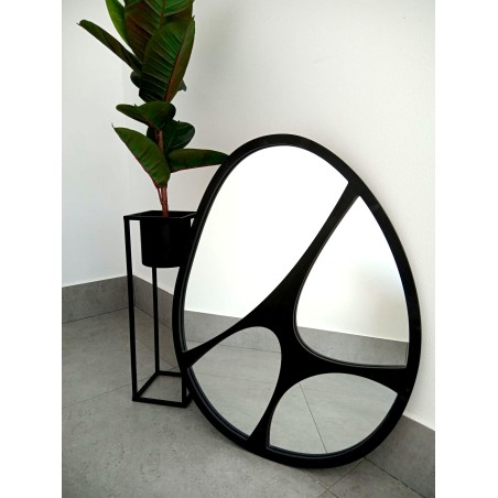 Miroir avec cadre noir mat - FIGO MDF - couleur du cadre au choix
