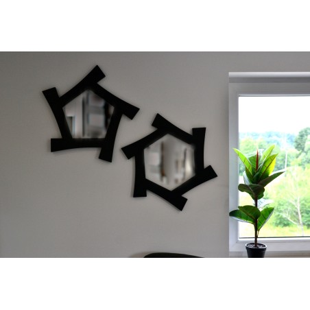 Set decoratieve spiegels in MDF lijst - SENS - lijstkleur naar keuze