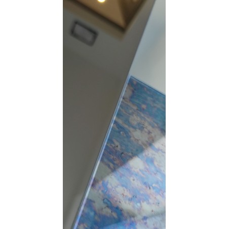 Decoratief rond spiegelkleurig paneel - bruin en verouderd - TOMI