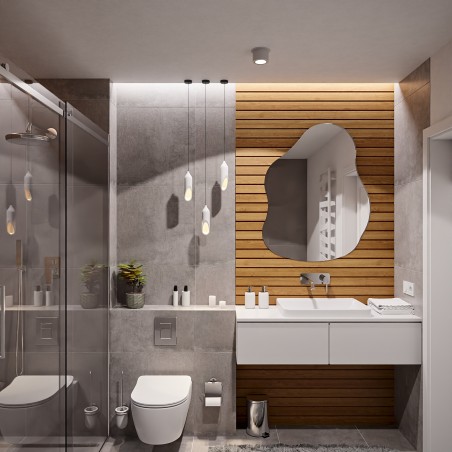 Decoratieve spiegel met organische vorm - STONE