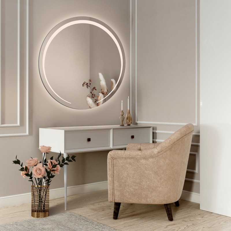 Ronde badkamerspiegel met verlichting - NELA LED