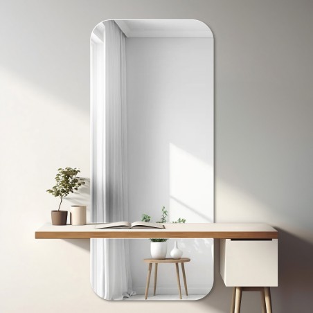 Badkamerspiegel met afgeronde hoeken in twee delen - GAJA