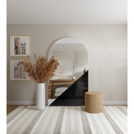 Grote decoratieve halfronde spiegel - KRIS