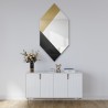 Exclusieve decoratieve spiegel in zwart en goud - MADAM