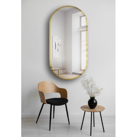 Ovale spiegel in goudglanzende lijst - BONITA