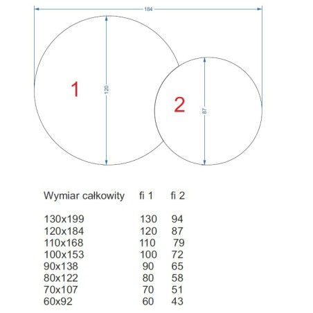 Ronde spiegel in mdf smalle lijst - DOTTI