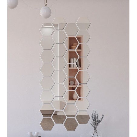 Set decoratieve honingraat spiegeltegels 20x23