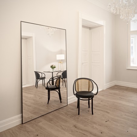 Moderne grote wandspiegel in houten lijst - 1503 - op maat gemaakt