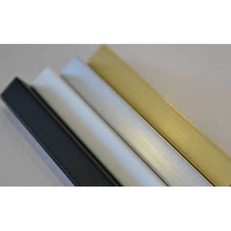 Miroir dans un cadre noir avec éclairage - 1201 LED - sur mesure