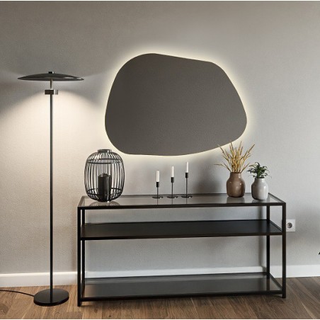 Organisch gevormde spiegel met verlichting - BAZALT LED