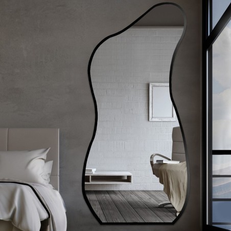 Miroir de forme organique dans un cadre - ANGELIT IN A FRAME