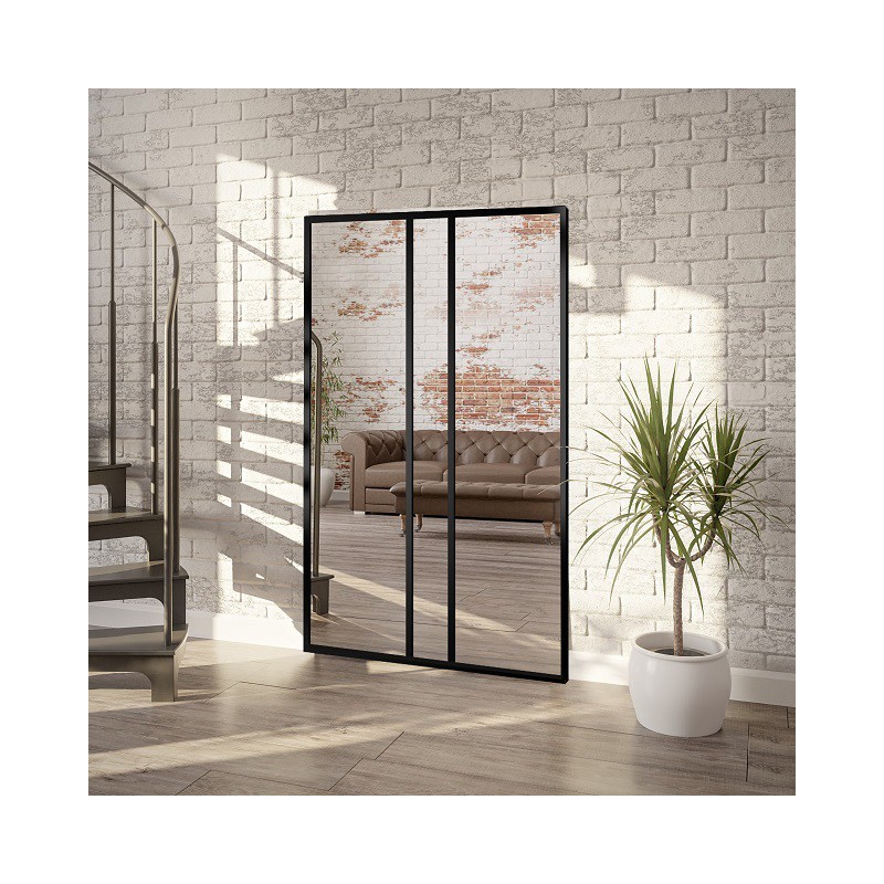 Loft spiegel met raamwerk - WINCENT - lijstkleur naar keuze