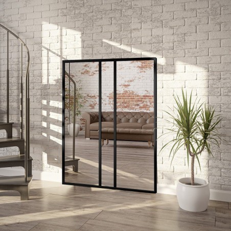 Loft spiegel met raamwerk - WINCENT - lijstkleur naar keuze