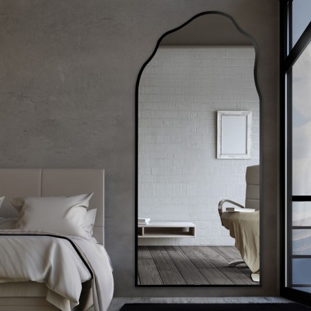 Miroir semi-ovale avec forme organique dans le cadre - AURO DANS LE CADRE 1