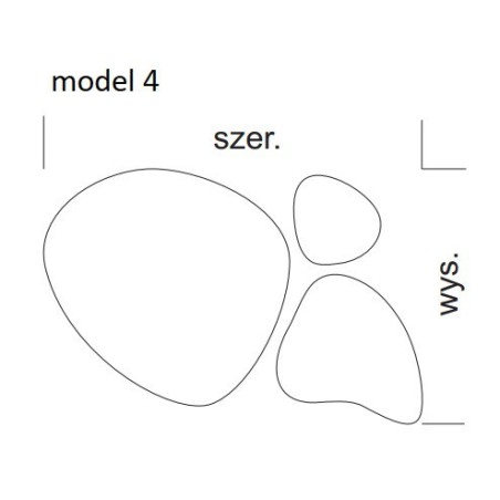Set de trois miroirs organiques encadrés - FLORA IN A FRAME