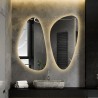 Set van twee onregelmatig gevormde spiegels met verlichting - SELENIT LED