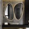 Set van twee onregelmatige spiegels in lijst met verlichting - SELENIT IN LED FRAME