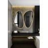Set van twee onregelmatige spiegels in lijst met verlichting - SELENIT IN LED FRAME