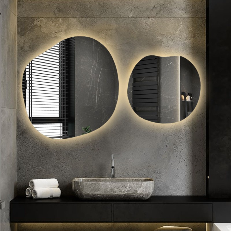 Set van organische spiegels met verlichting - SODALIT LED