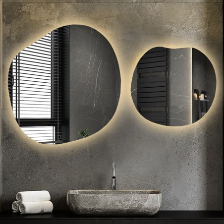 Set van organische spiegels met verlichting - SODALIT LED