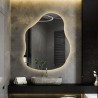 Organisch gevormde spiegel met verlichting - STONE LED