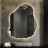 Organisch gevormde spiegel met verlichting - STONE LED